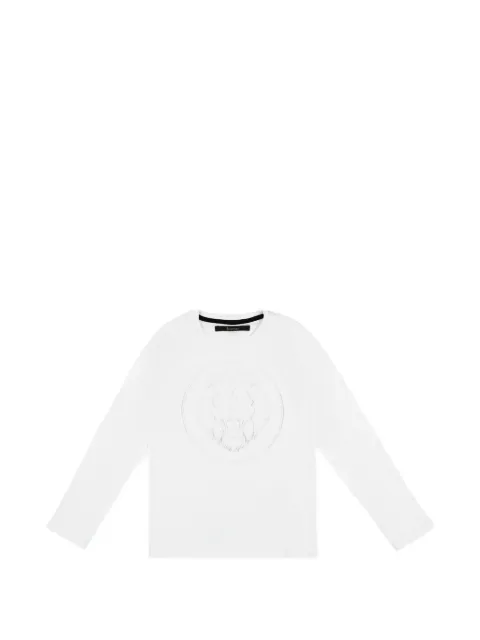 Billionaire lion-embroidered long-sleeve T-shirt