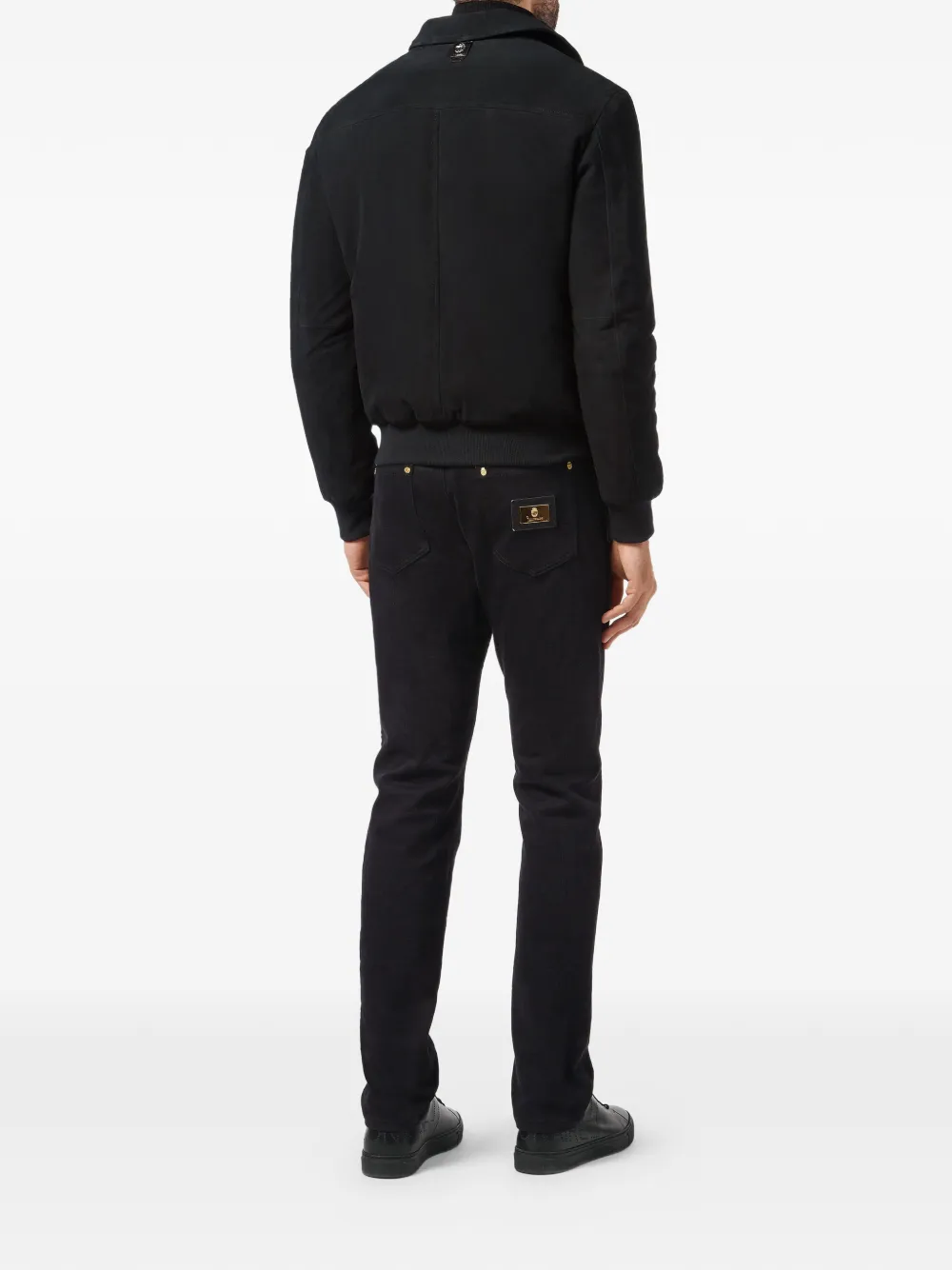  Billionaire Bomberjacke Mit Logo Patch   Schwarz 
