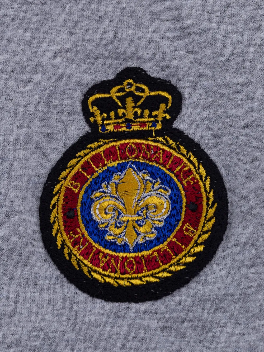 Billionaire Crest long-sleeve polo shirt Grijs