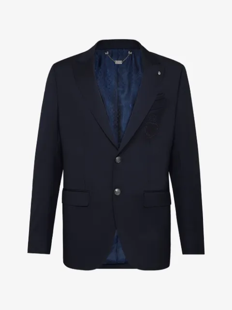 Billionaire Crest-embroidered blazer
