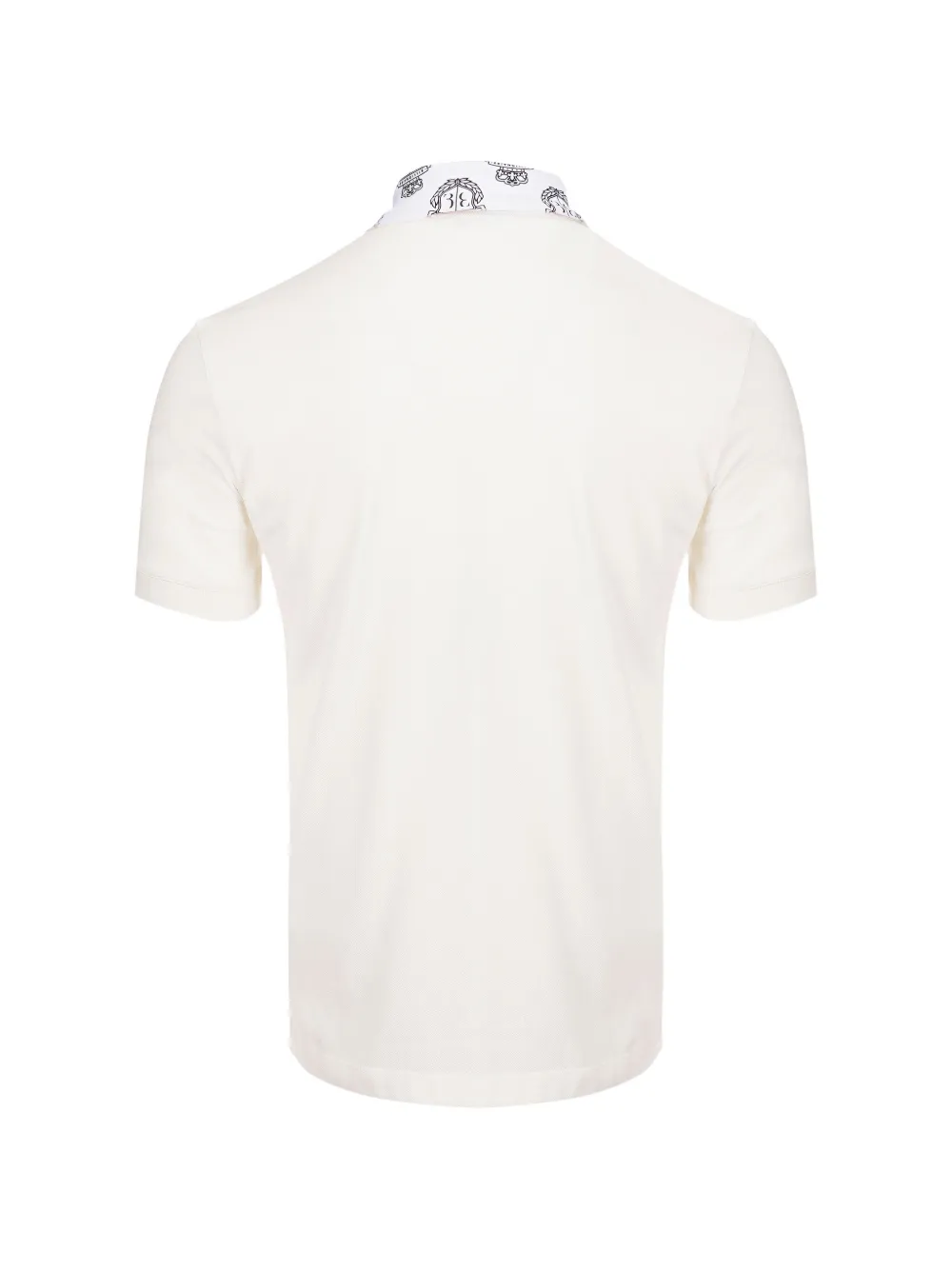 Billionaire Crest-embroidered piqué polo shirt Wit