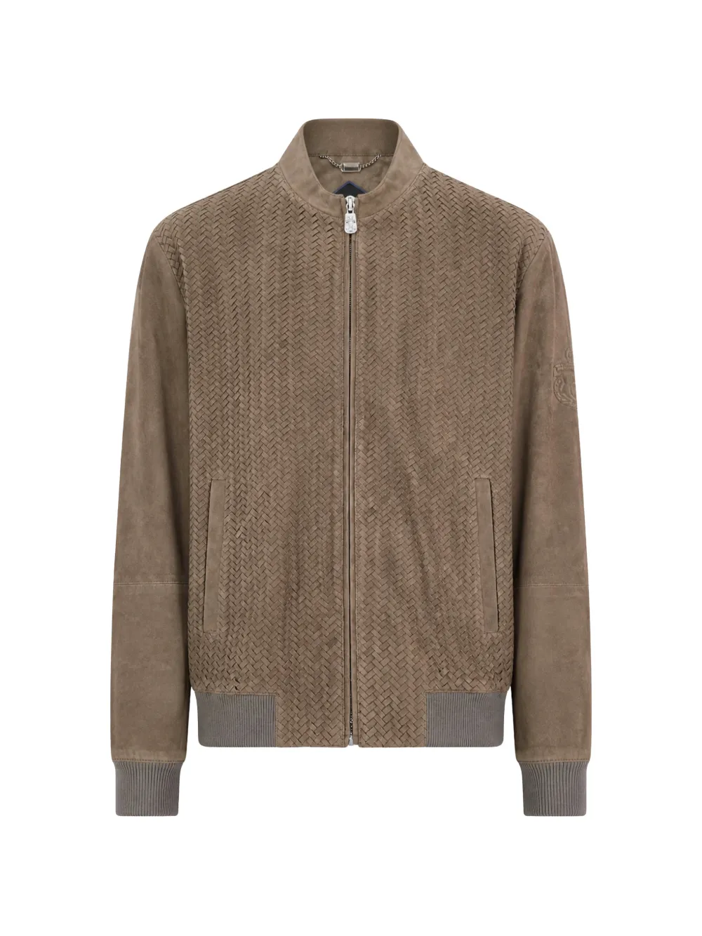 Billionaire woven-panel Alexander leather jacket - Toni neutri