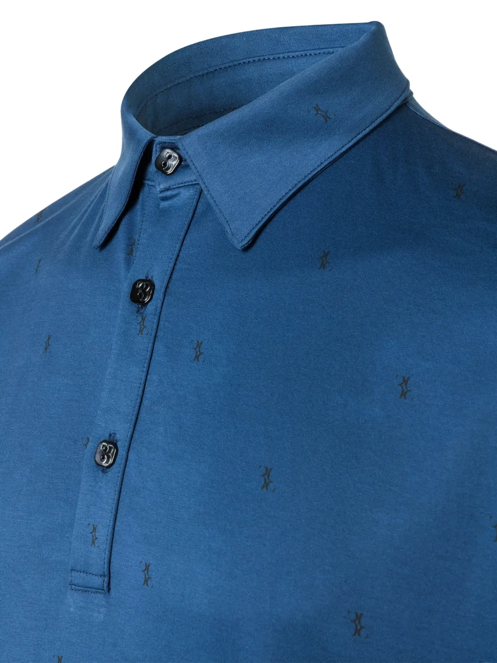 Billionaire Trey poloshirt met logoprint Blauw