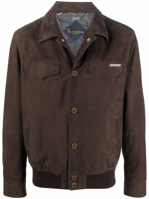 Billionaire suede shirt jacket