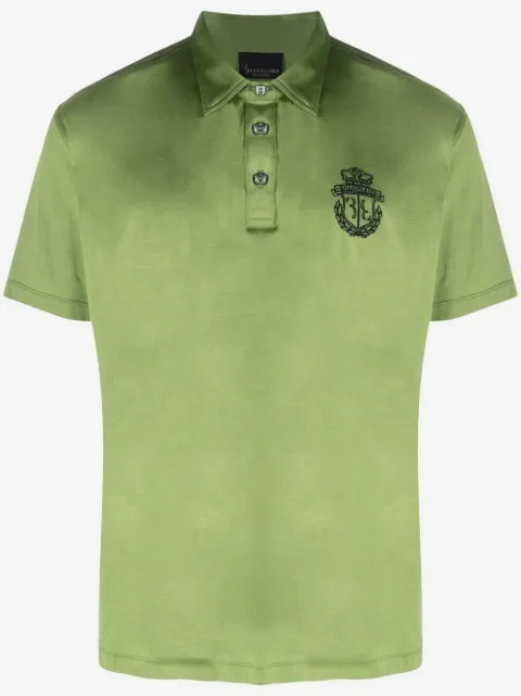 Billionaire crest-embroidered polo shirt