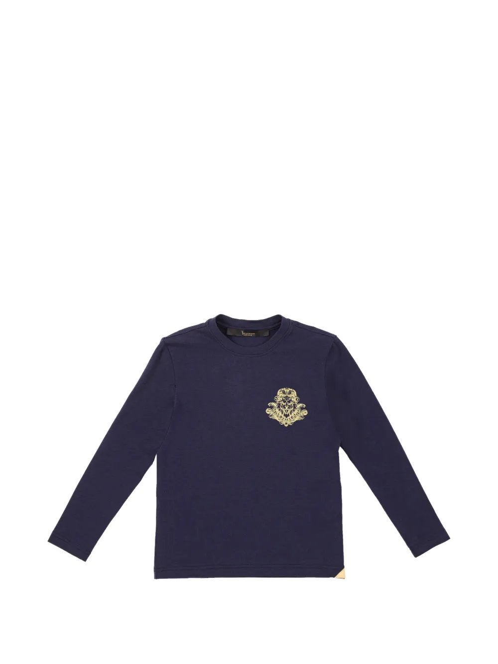 Billionaire Baldwin lion-print long-sleeve T-shirt - Blu