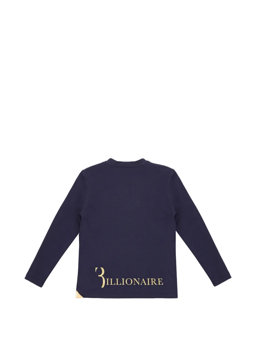 Billionaire Baldwin lion-print long-sleeve T-shirt Blauw