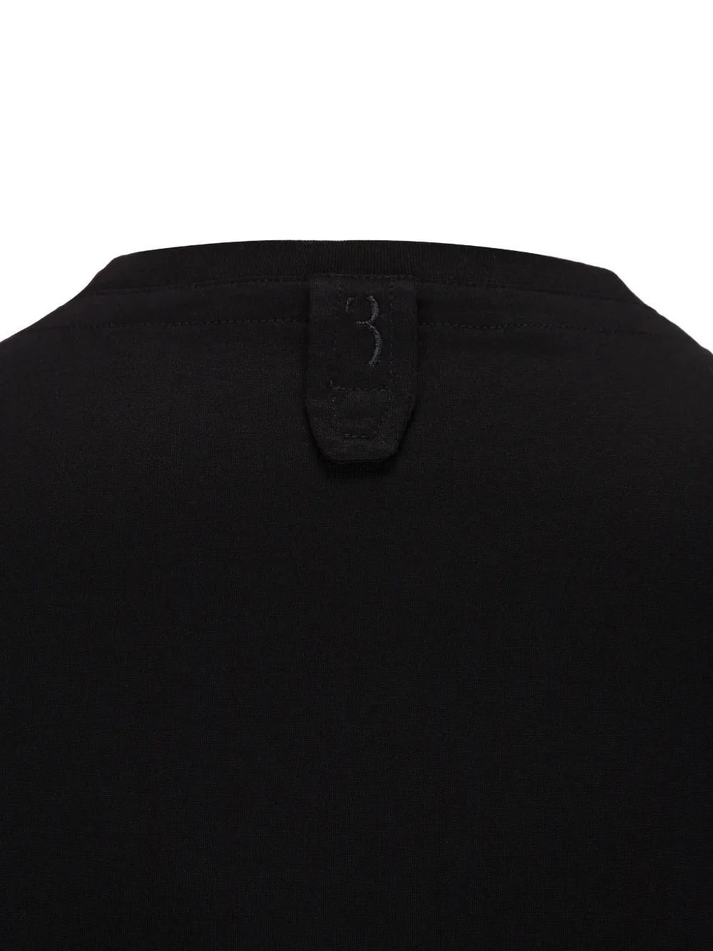  Billionaire Dionysos Logo Patch V Neck T Shirt   Schwarz 