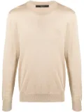 Billionaire crest embroidery jumper - Neutrals