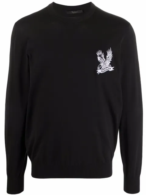 Billionaire suéter con halcón bordado