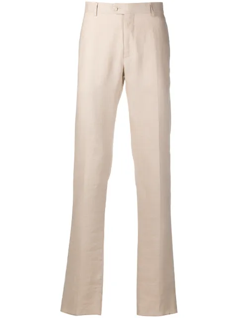 Billionaire crest embroidery tailored trousers