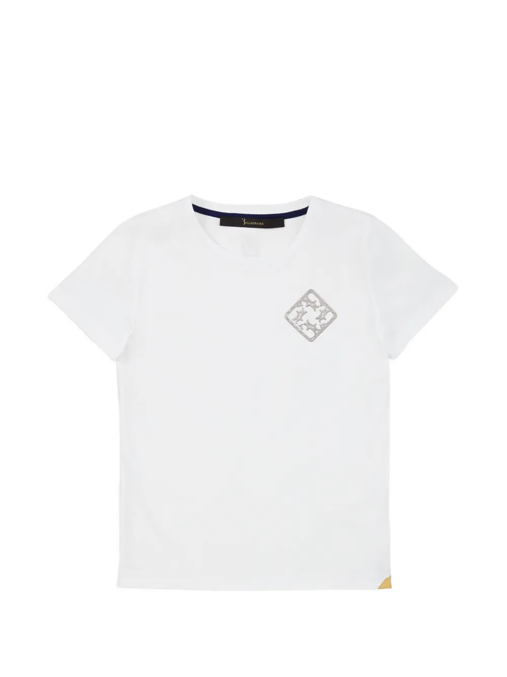 Billionaire Least logo-embroidered T-shirt - Bianco