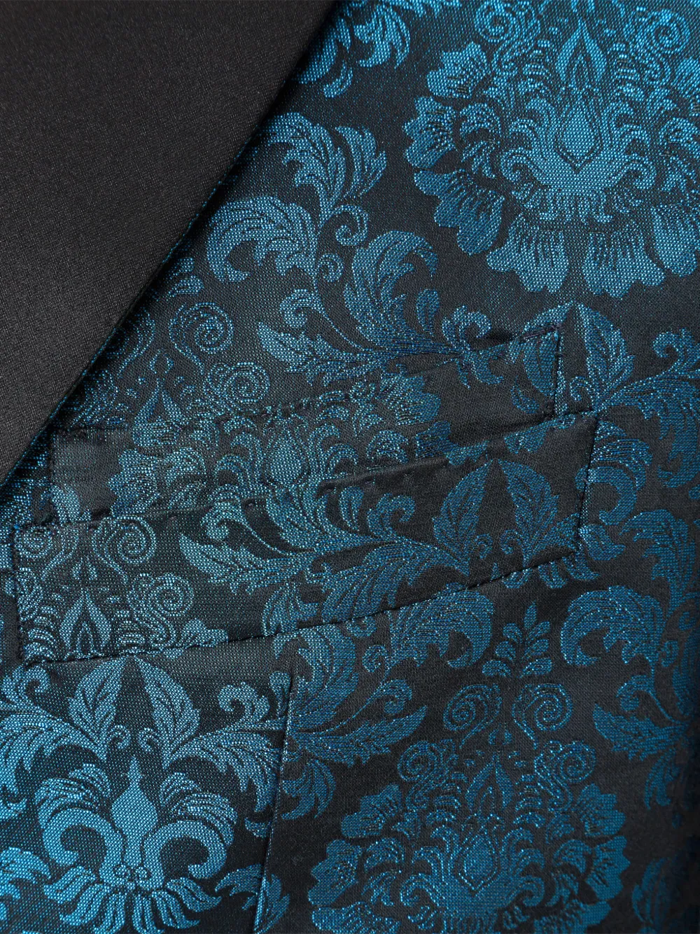  Billionaire Cesar Damask Patterned Blazer   Blau 