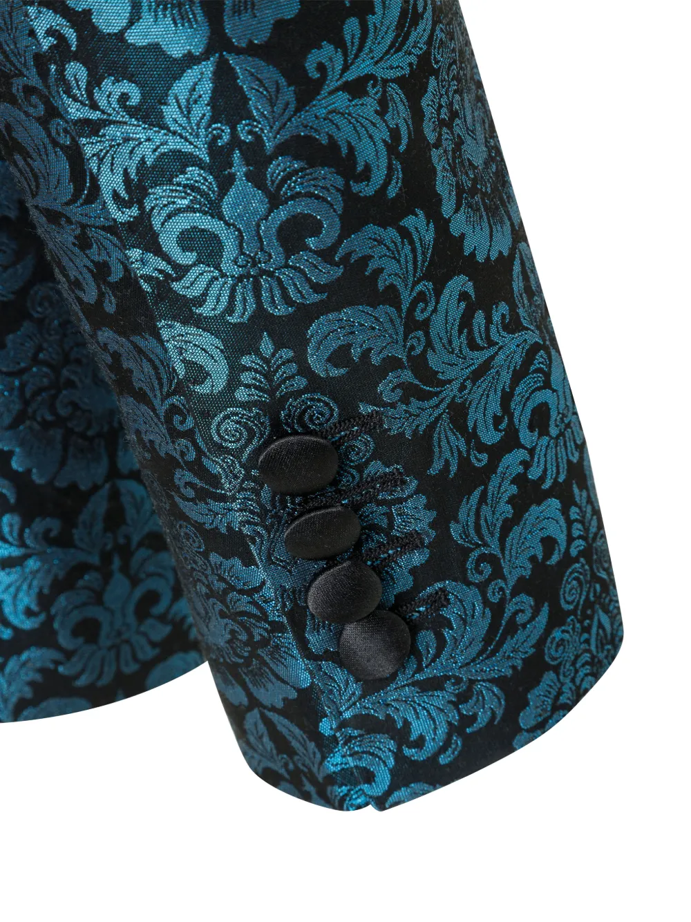 Billionaire Cesar blazer met damask patroon Blauw