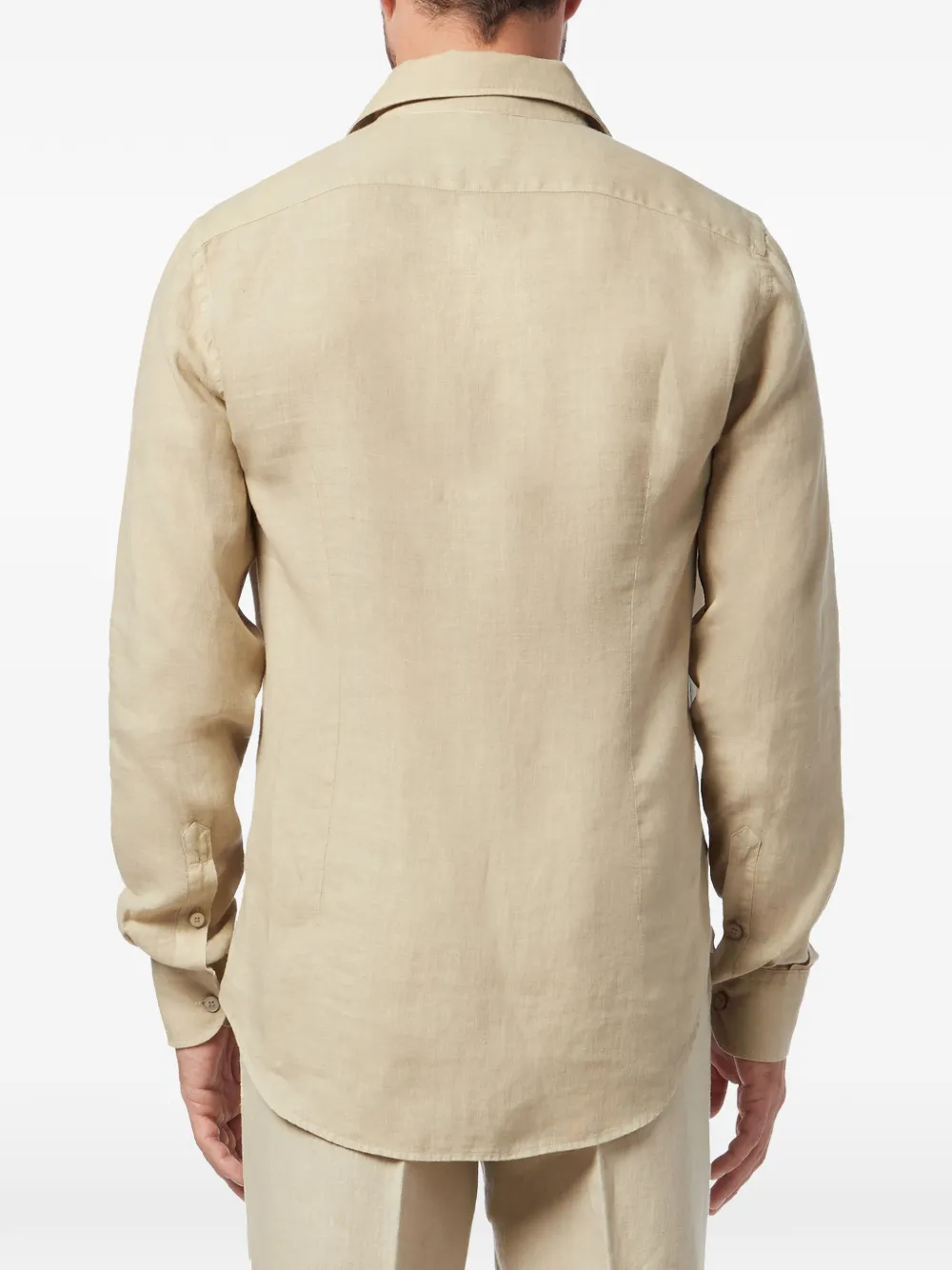 Billionaire Crest embroidered shirt Beige