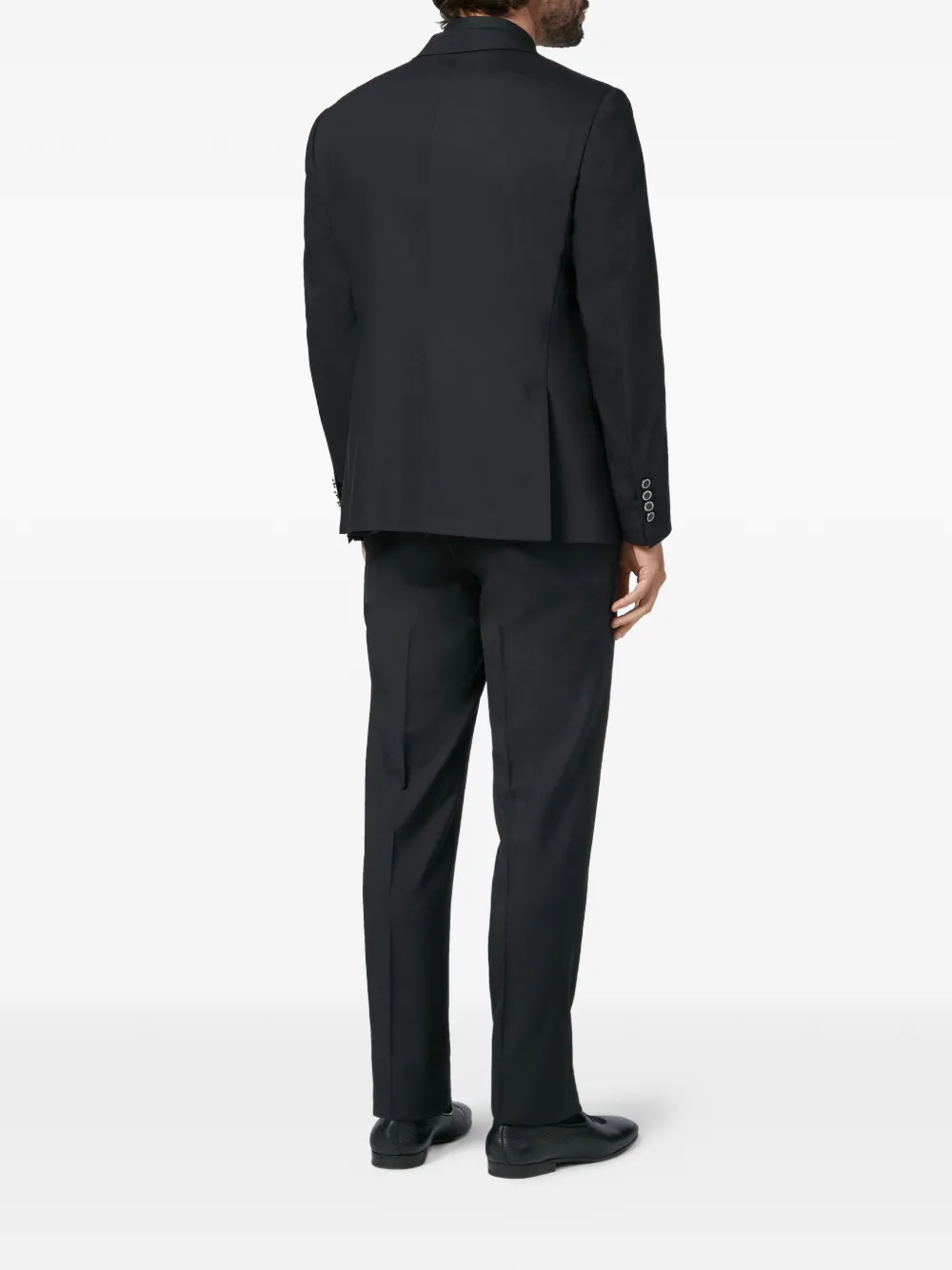 Billionaire Elegant Peak Lapel Single Breasted Blazer   Schwarz 