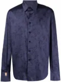Billionaire Flavio Lion graphic-print shirt - Blue