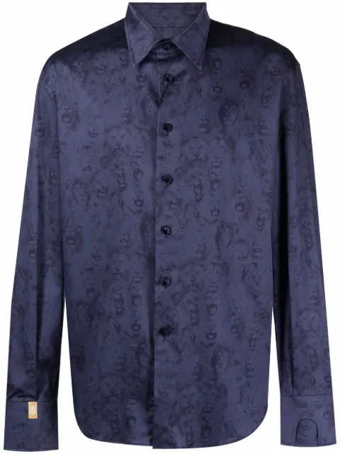 Billionaire Flavio Lion graphic-print shirt