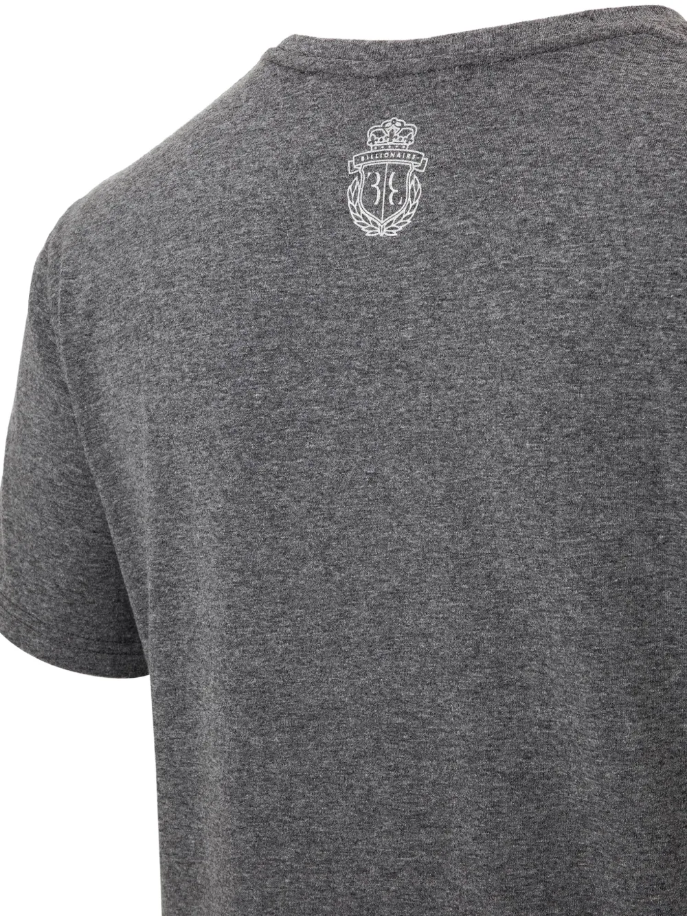 Billionaire T-shirt met leeuwprint en V-hals Grijs