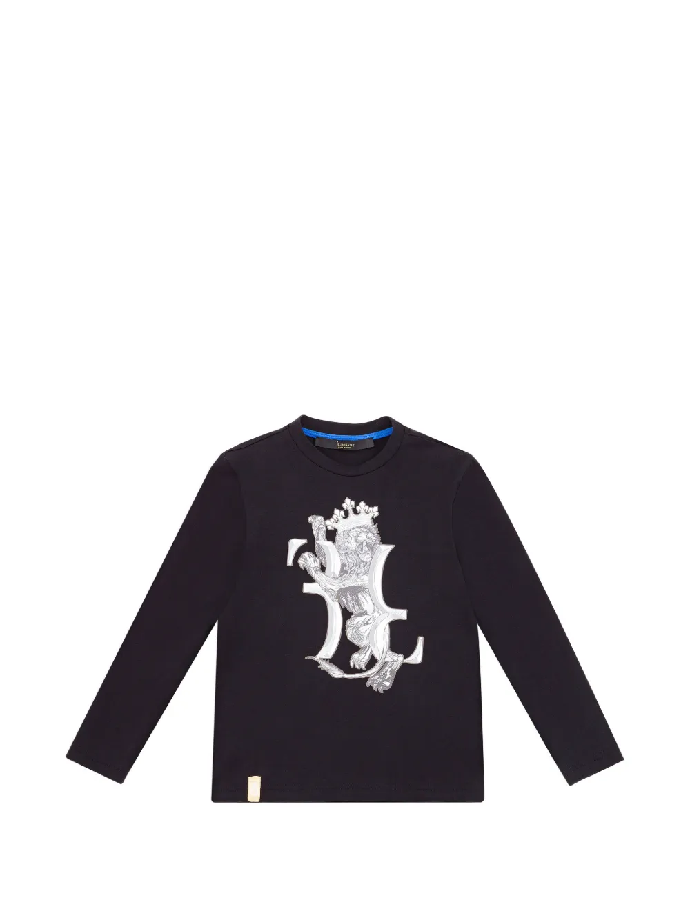 Billionaire lion-print long-sleeve T-shirt - Nero