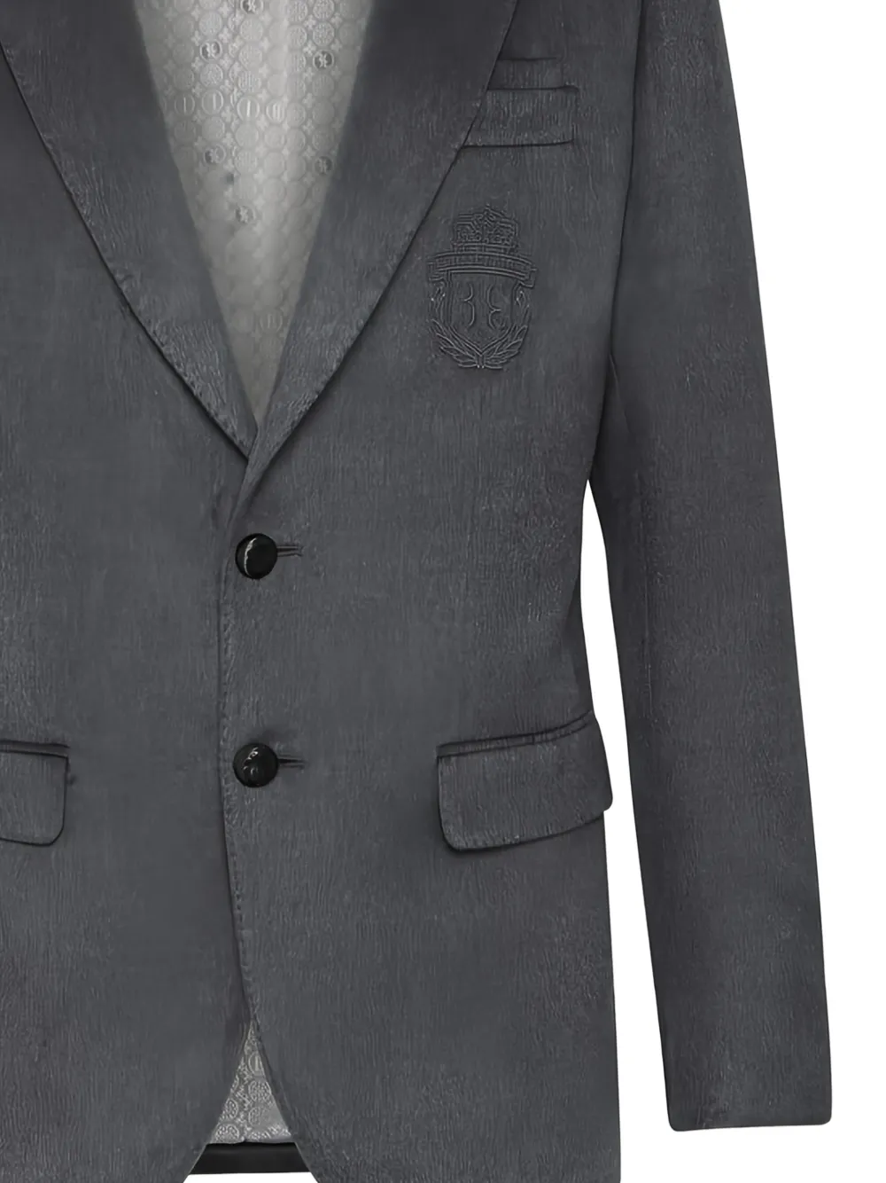 Billionaire Crest blazer met puntige revers Grijs