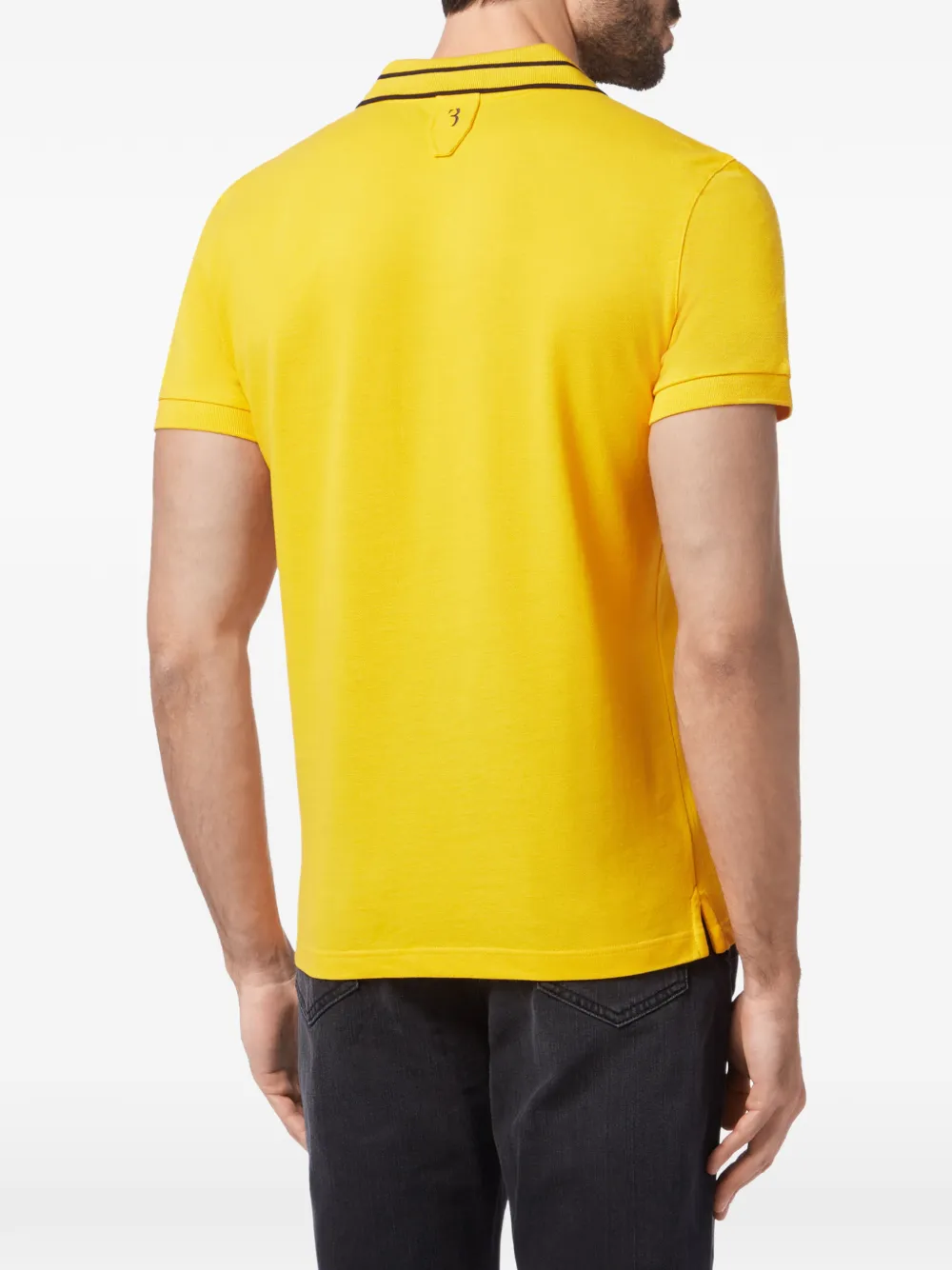 Billionaire Jamaal poloshirt met geborduurd logo Geel
