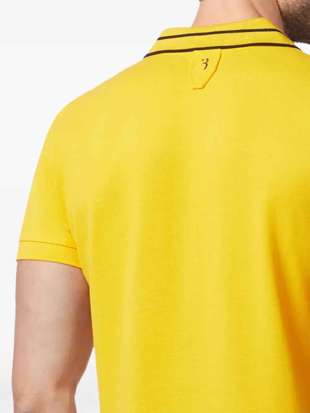 Billionaire Jamaal poloshirt met geborduurd logo Geel