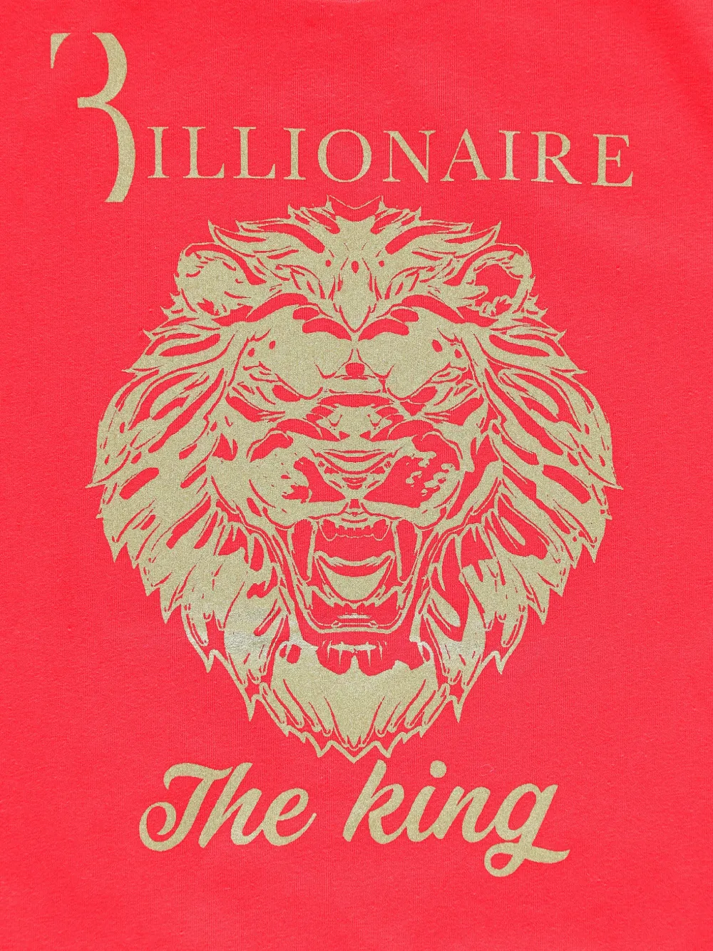 Billionaire Carlisle lion-print T-shirt Rood