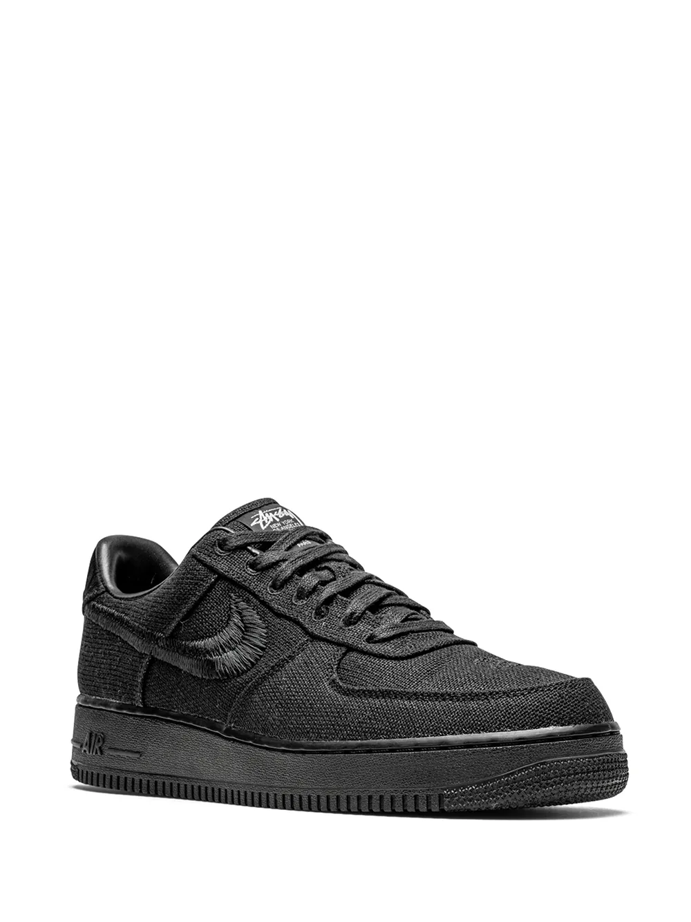 stussy x nike air force 1 low black