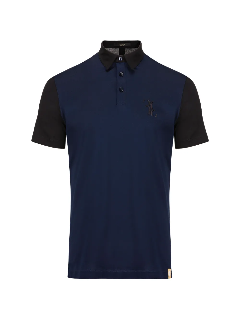 Billionaire Double B logo-embroidered polo shirt - Blu