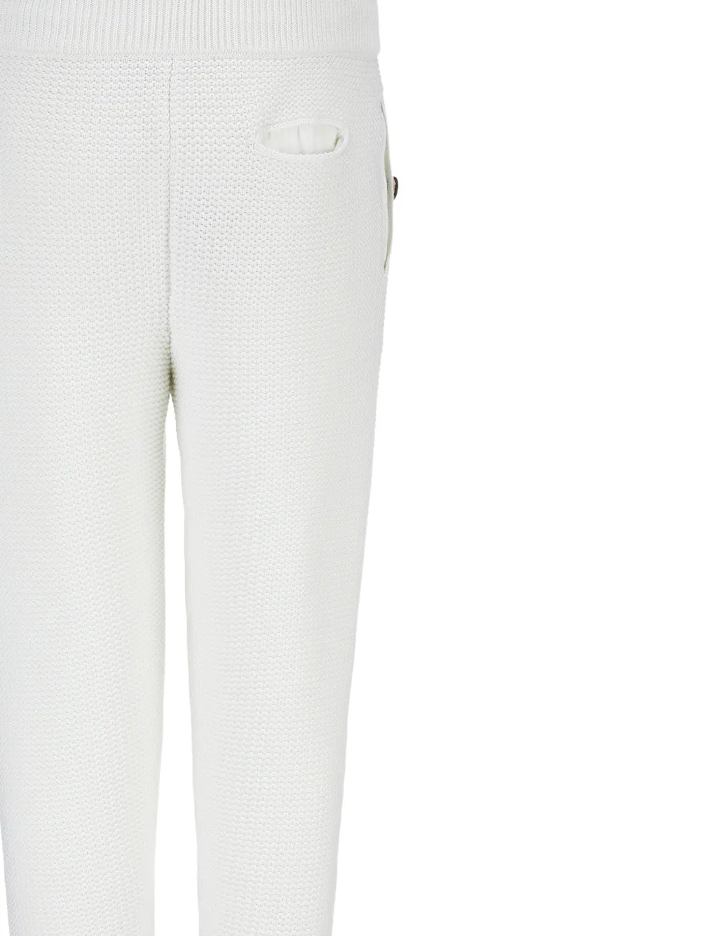 Billionaire Gebreide trainingsbroek met logodetail Wit