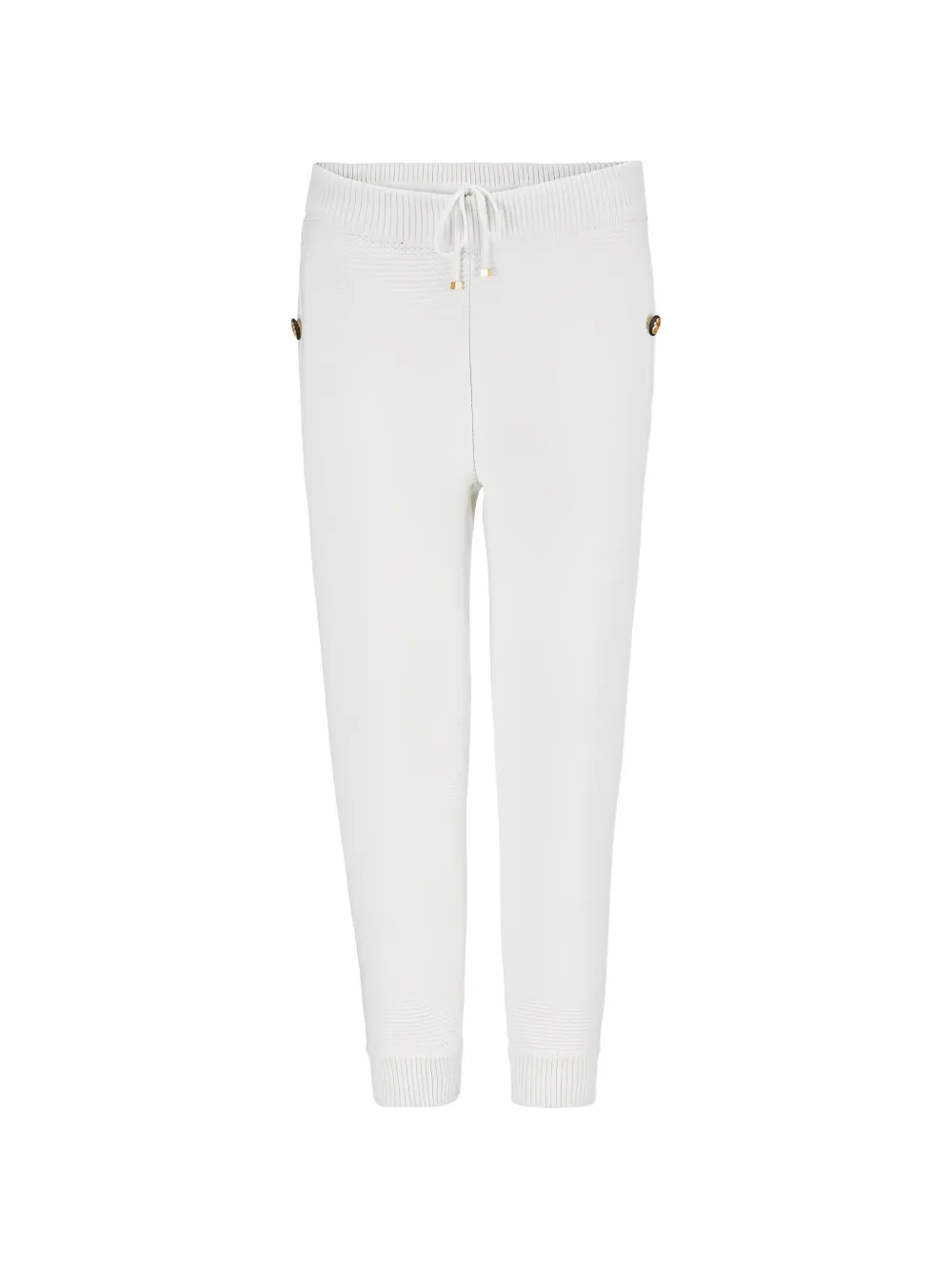 Billionaire logo-detail knit track pants - Bianco
