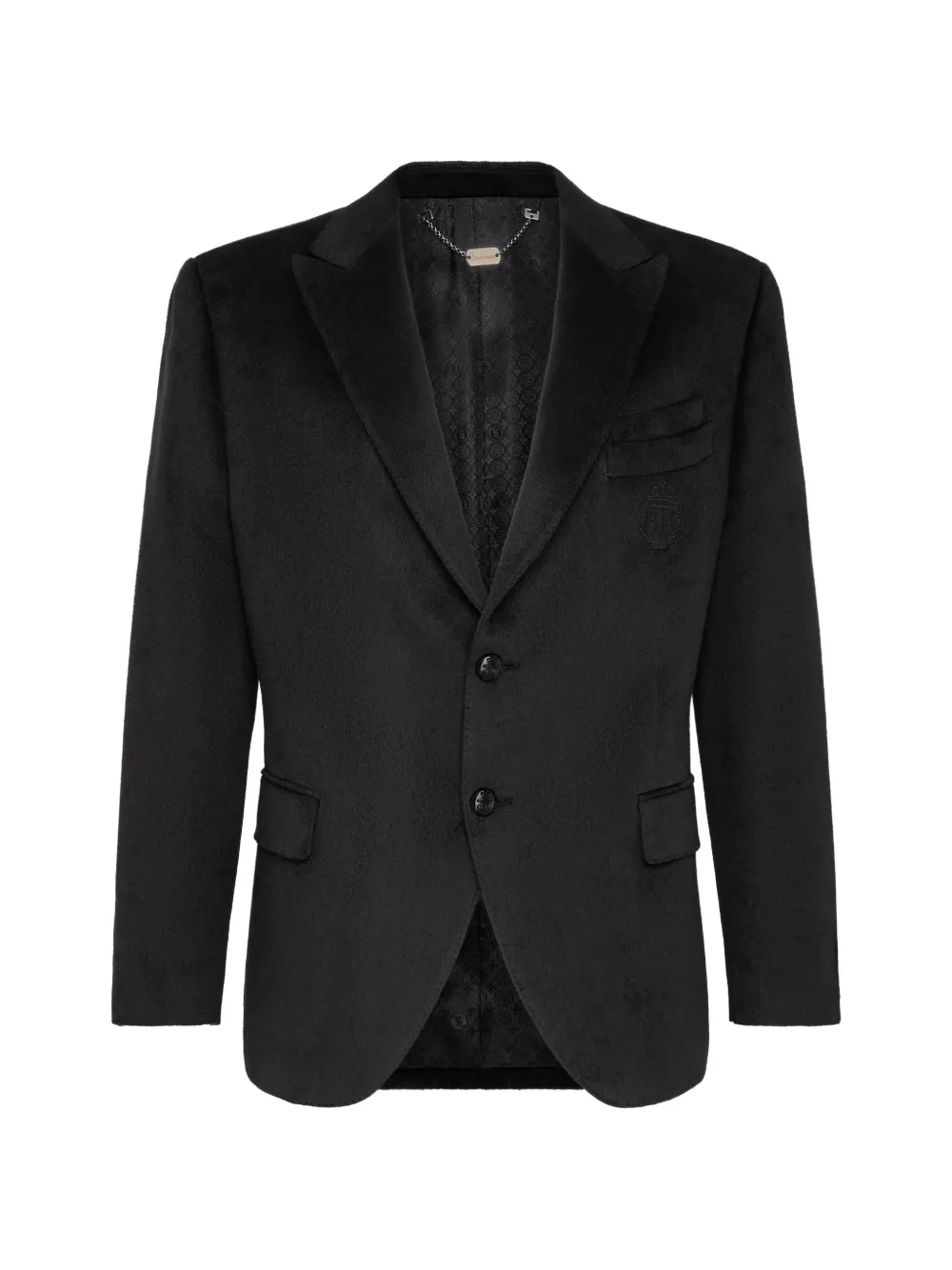 Billionaire Crest velvet blazer - Nero