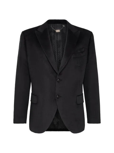 Billionaire Crest velvet blazer