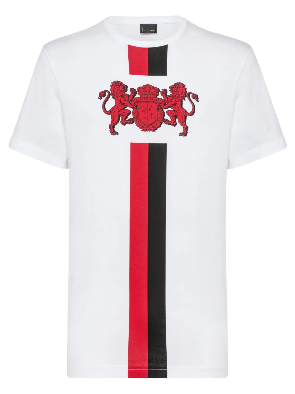 Billionaire Double Lion T-shirt met grafische print Wit