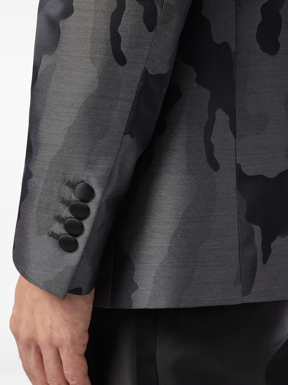 Billionaire Blazer met camouflageprint Grijs