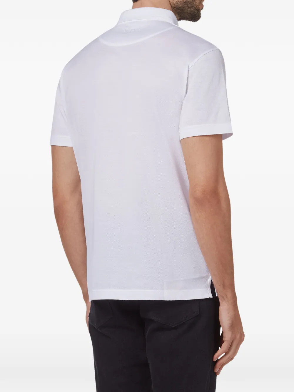 Billionaire Statement poloshirt met geborduurd logo Wit