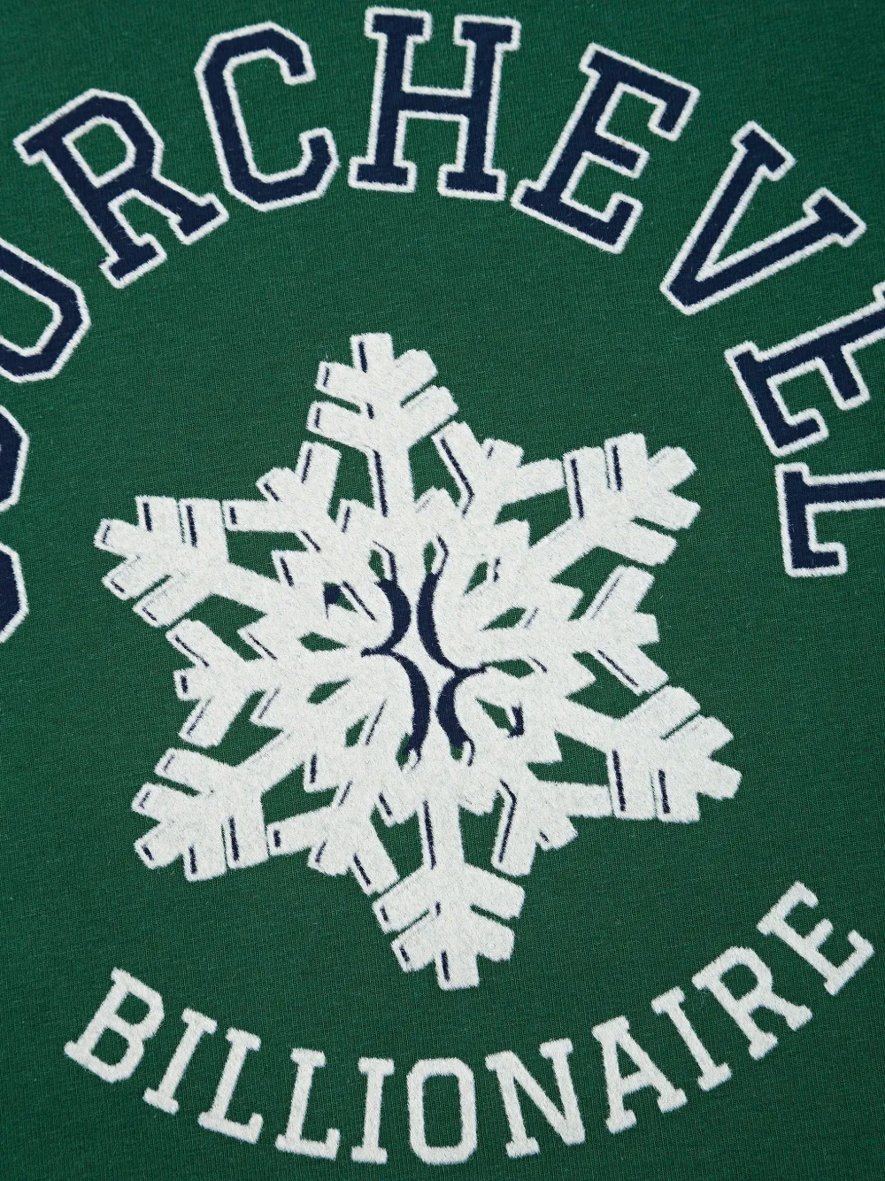 Billionaire Courchevel snowflake-print T-shirt Groen