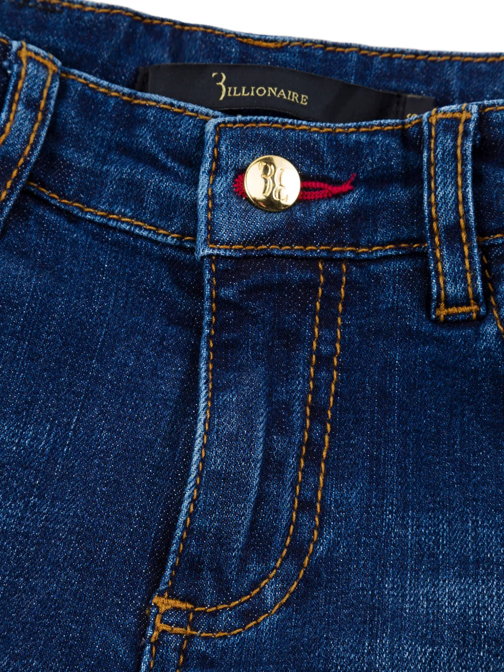 Billionaire Meridian logo-embroidered jeans Blauw