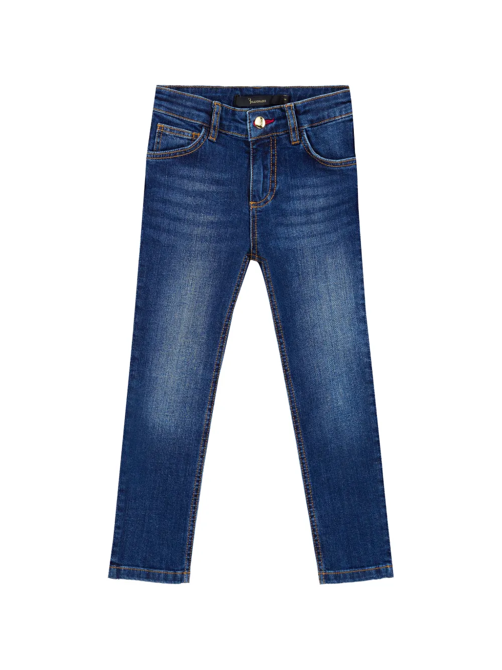 Billionaire Meridian logo-embroidered jeans Blauw