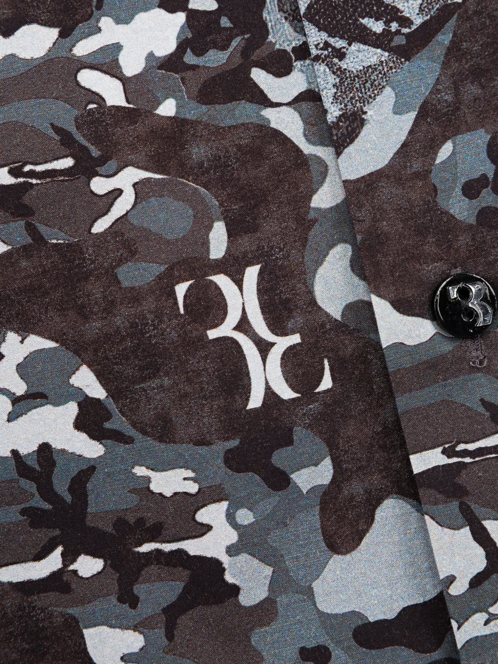 Billionaire Karl camouflage-print shirt Bruin