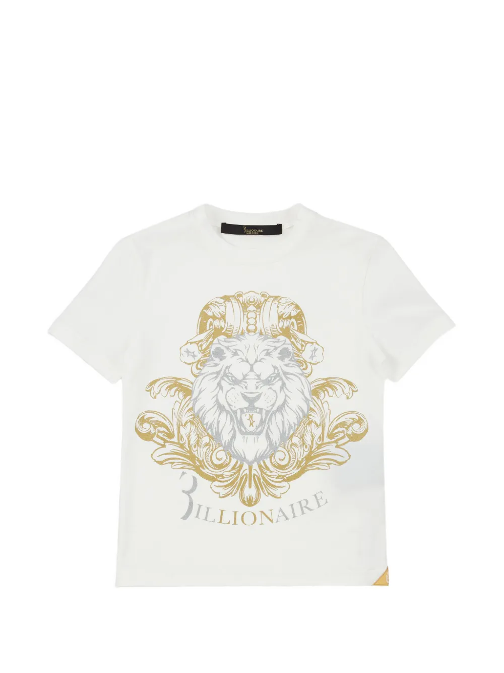 Billionaire Beaumont lion-print T-shirt - Bianco