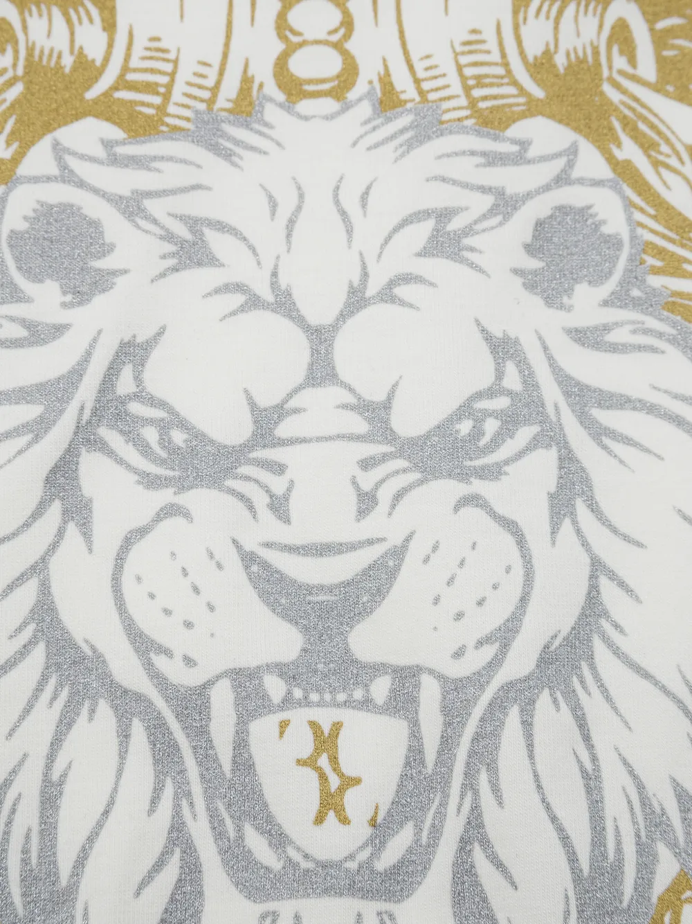 Billionaire Beaumont lion-print T-shirt Wit