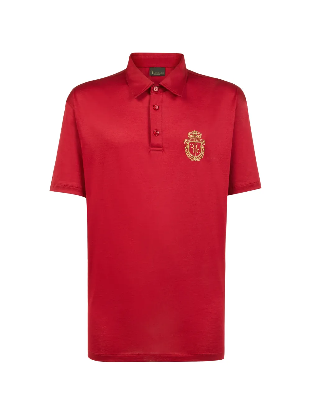 Billionaire Crest-embroidered polo shirt - Rot
