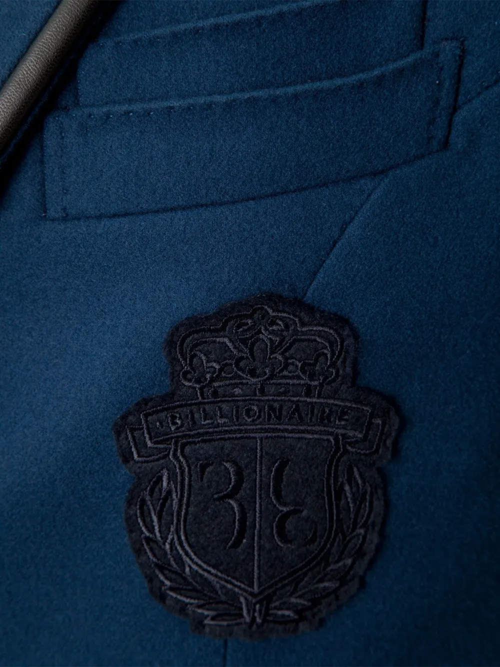 Billionaire Ervin blazer met elleboogpatch Blauw
