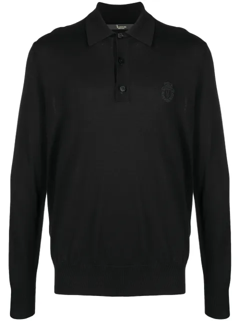 Billionaire crest embroidery cotton jumper