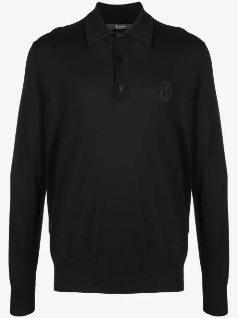 Billionaire crest embroidery cotton jumper