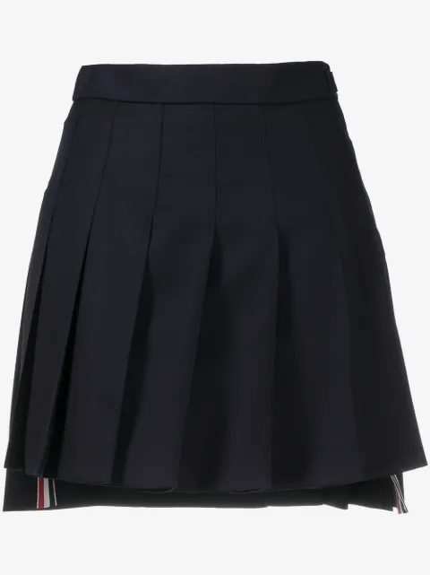 Thom Browne minijupe Super 120s en sergé à design plissé
