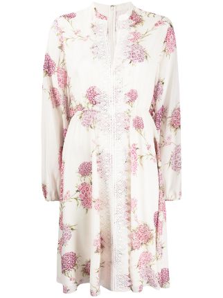 Giambattista Valli floral-print Silk Dress - Farfetch