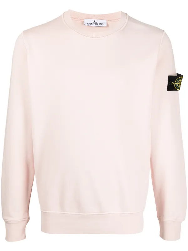 pink stone island jumper